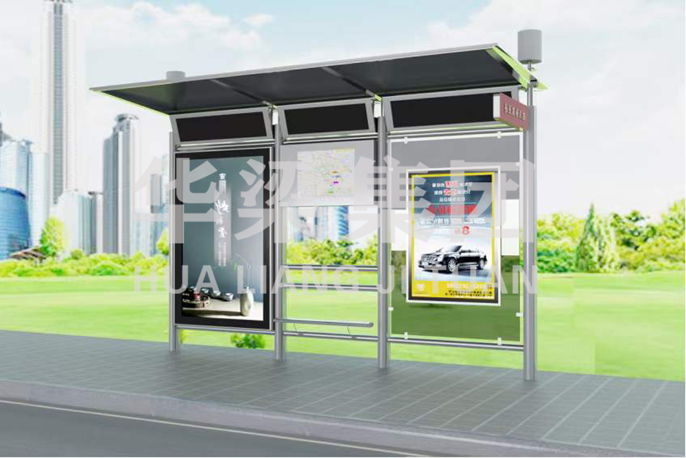 [23.11.3]上海市定制不锈钢公交候车亭项目第九车发货
